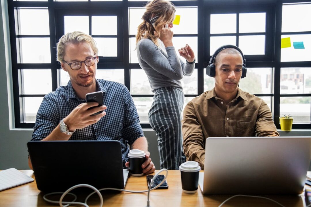 Group of diverse people having a business meeting